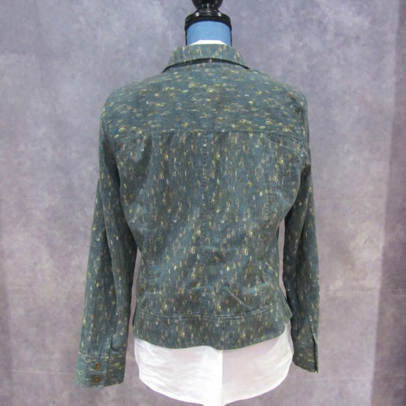 Christopher & Banks Teal Green Brown Jacket Size M - Picture 3 of 5